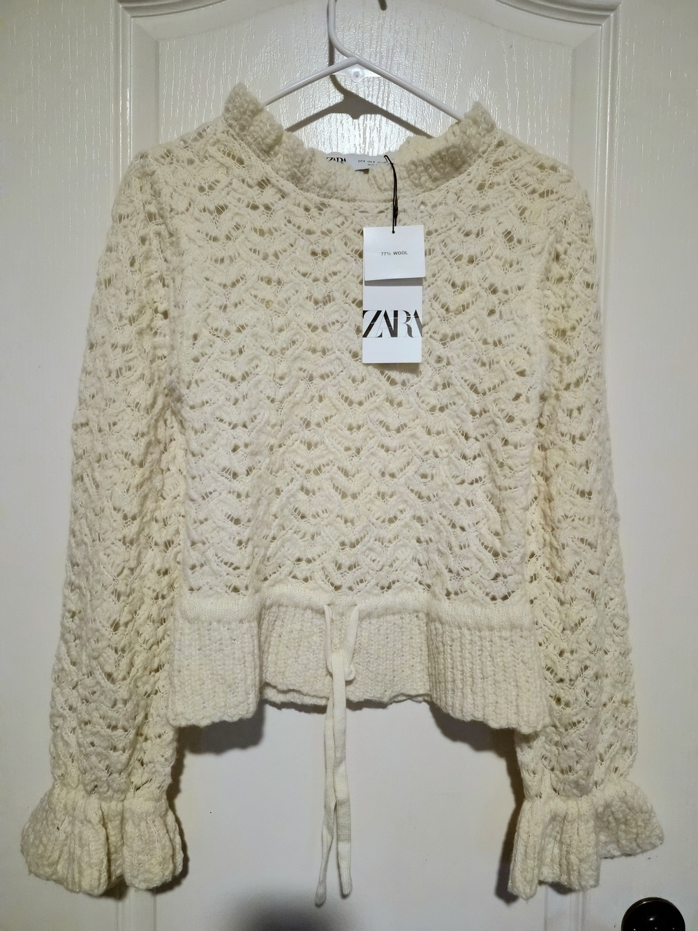 Zara Open Knit Romantic Sweater